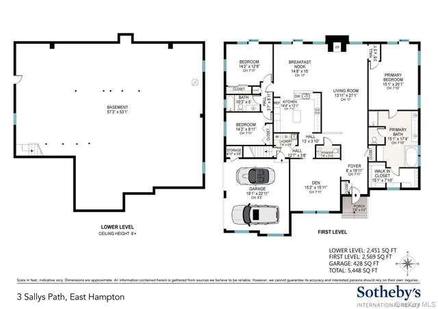 $2,495,000 | 3 Sally's Path, East Hampton, NY 11937