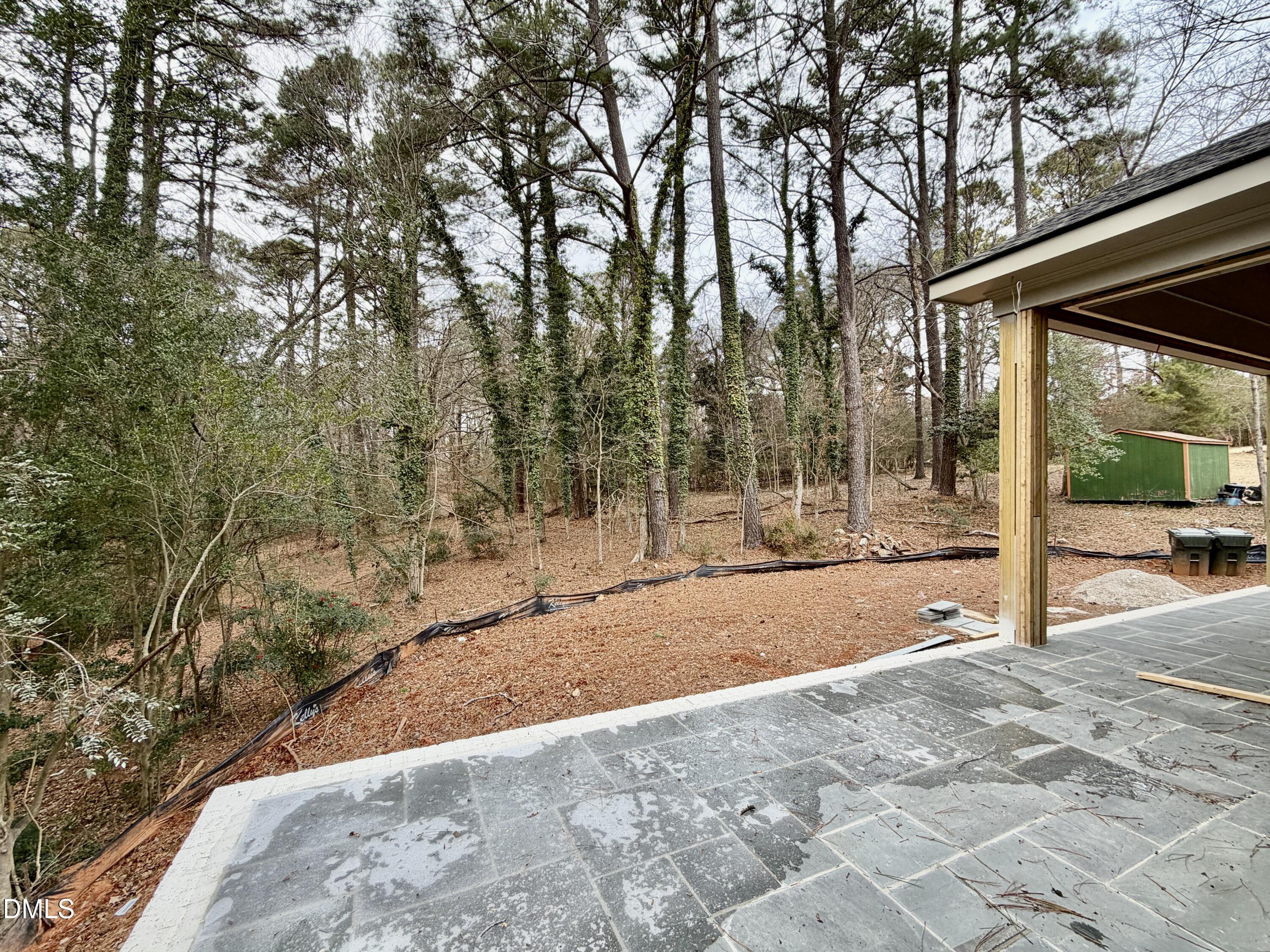 4801 Rampart Street Raleigh, NC 27609 - Photo 34 of 51 a view of a backyard with large trees