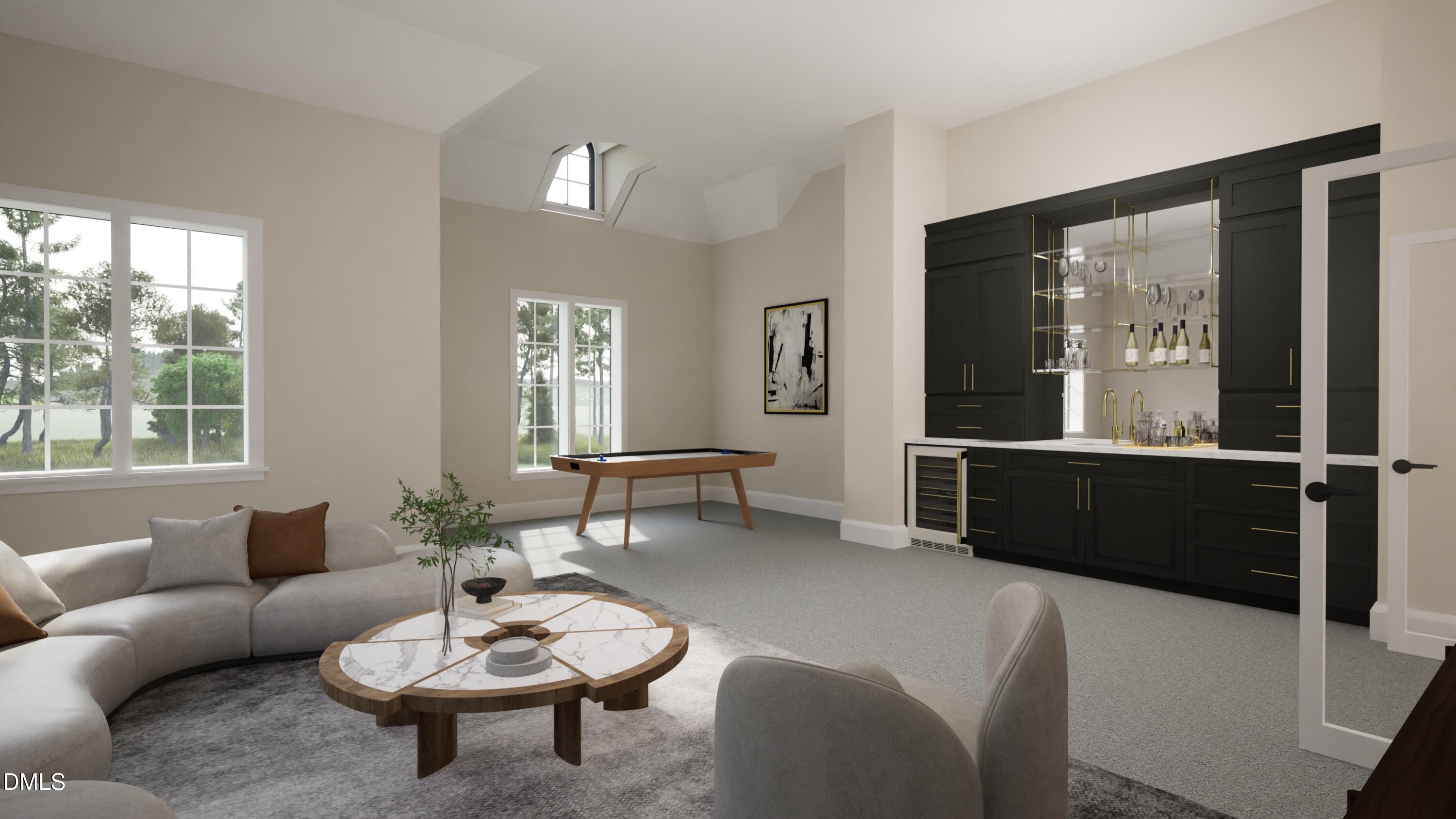 4801 Rampart Street Raleigh, NC 27609 - Photo 40 of 51 a living room with furniture and a large window
