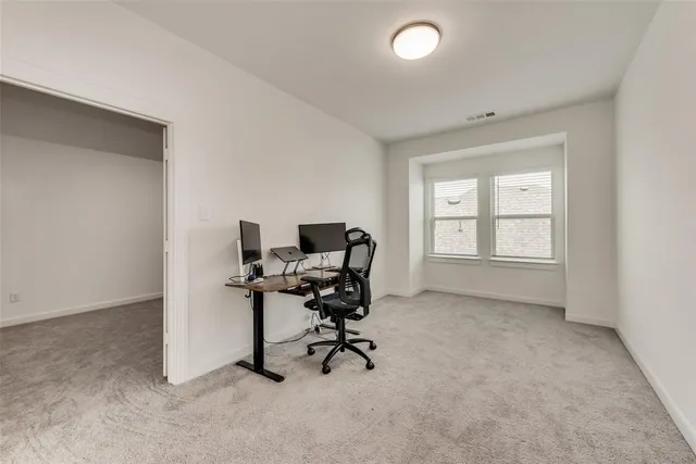 a view of a workspace with a window