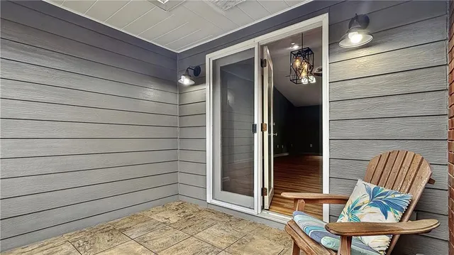 a view of chair in the balcony