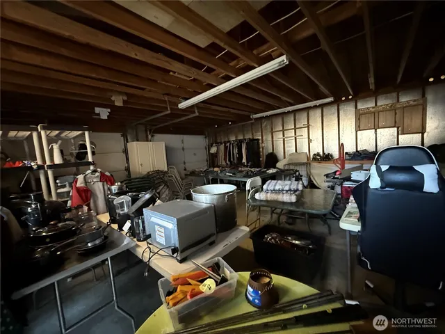 a room with furniture