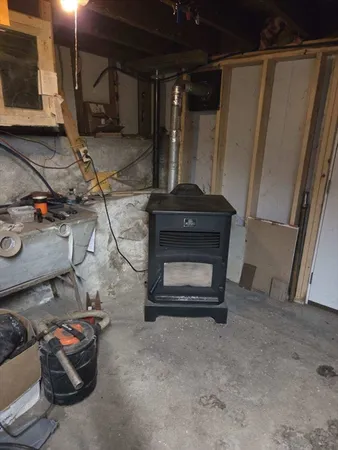 a room with storage and utility