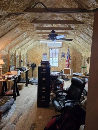 a room with furniture