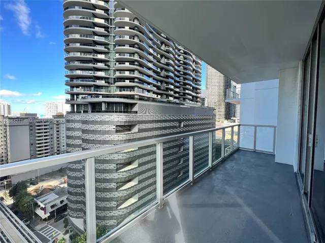 a city view from the balcony