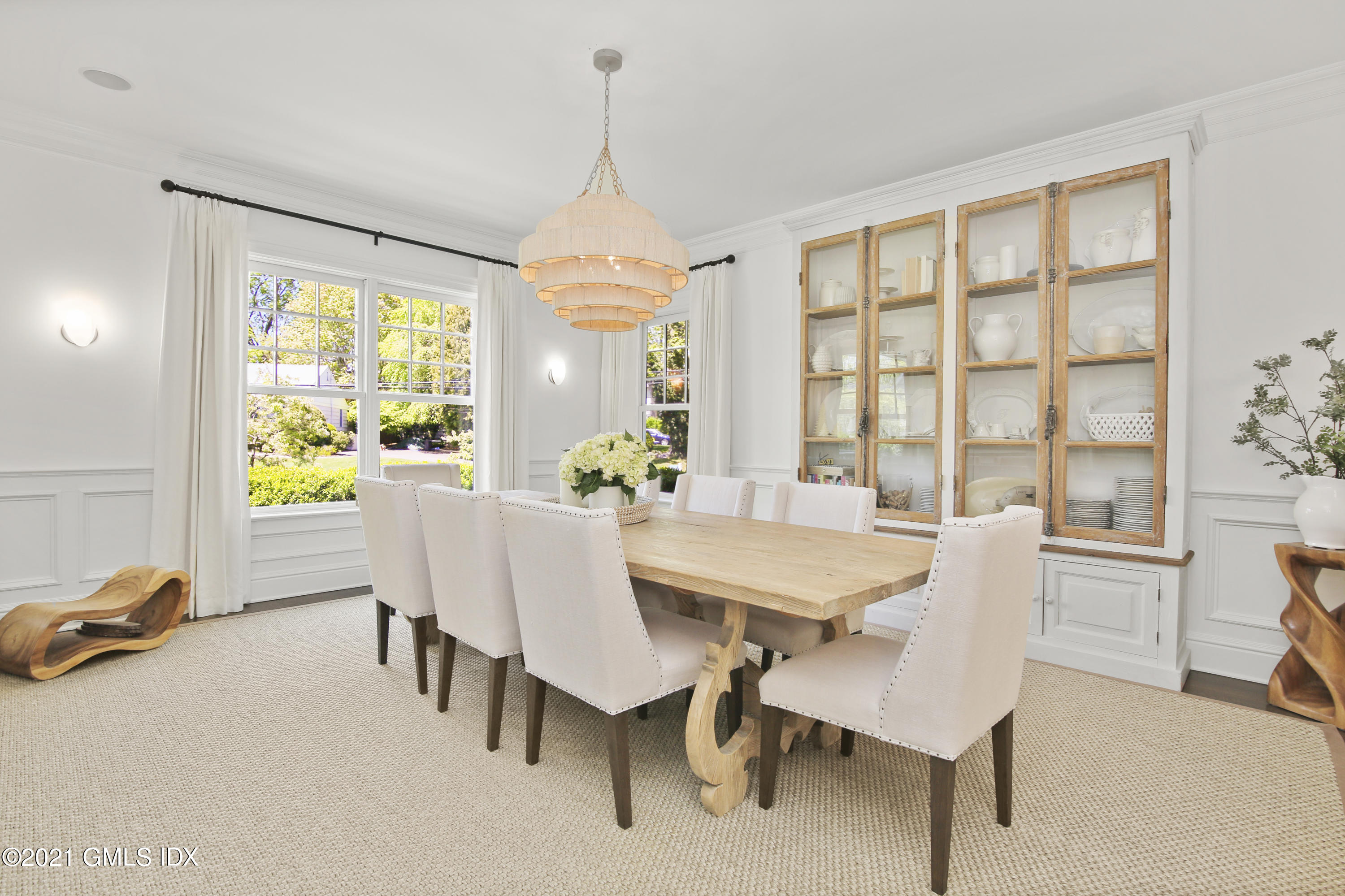 16 Benjamin Street Old Greenwich, CT 06870 - Photo 6 of 32 a view of a dining room with furniture window and outside view