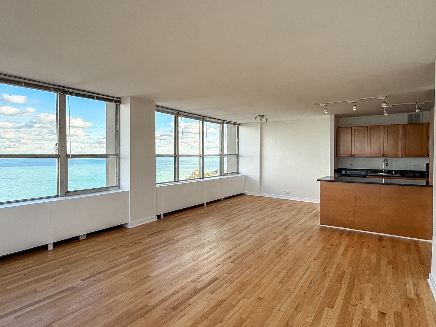 655 West Irving Park Road, Unit 4702 Chicago, IL 60613 - Photo 3 of 17 a view of a kitchen with wooden floor and electronic appliances