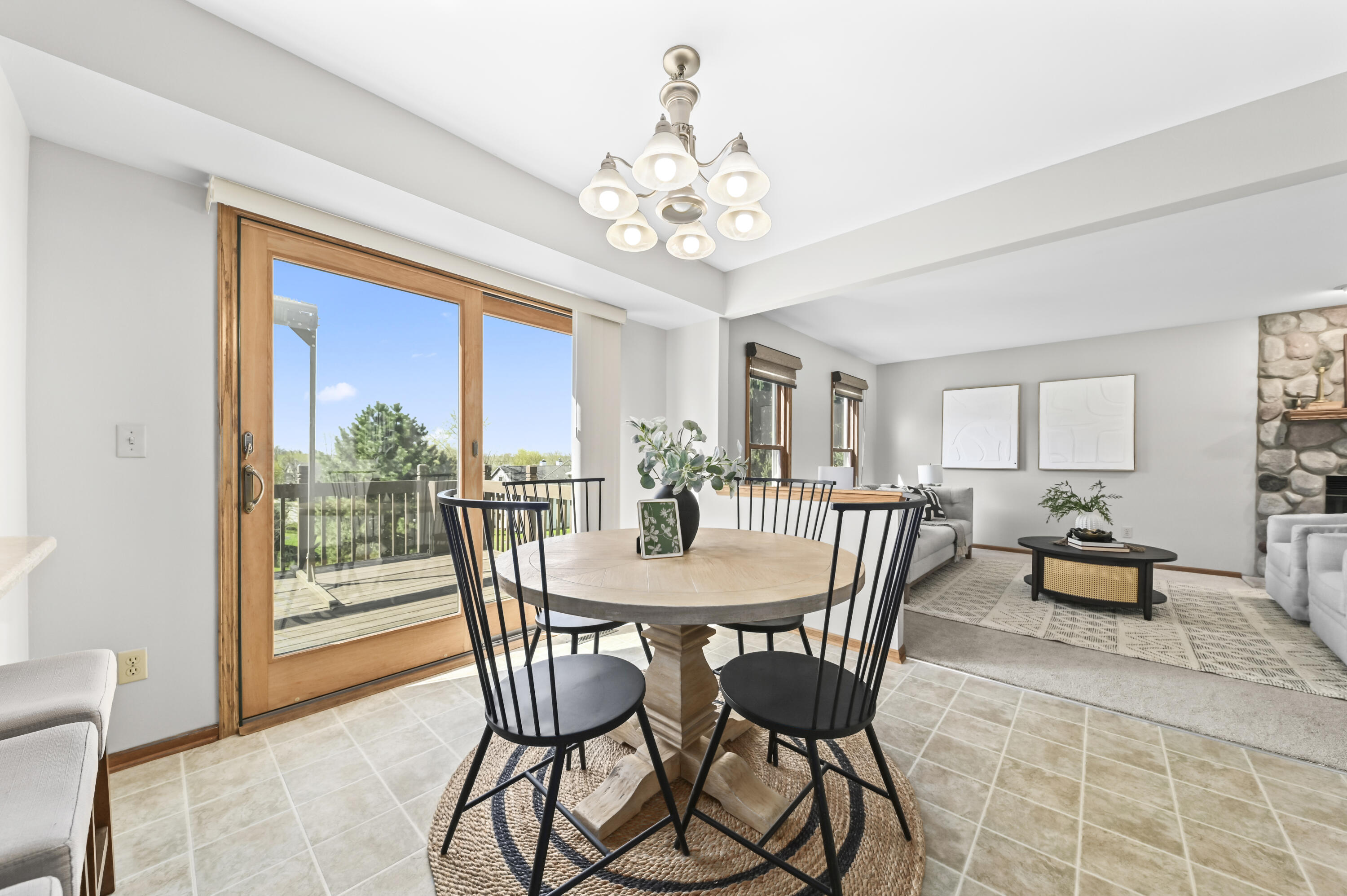 1430 Sunnyridge Road Pewaukee, WI 53072 - Photo 8 of 37 Dining room opens to deck