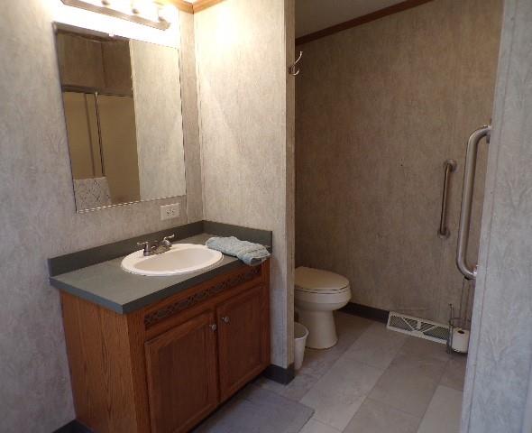 629 Deana Way Rochester, PA 15074 - Photo 15 of 23 a bathroom with a granite countertop sink toilet and shower