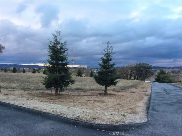 a view of a backyard of a house