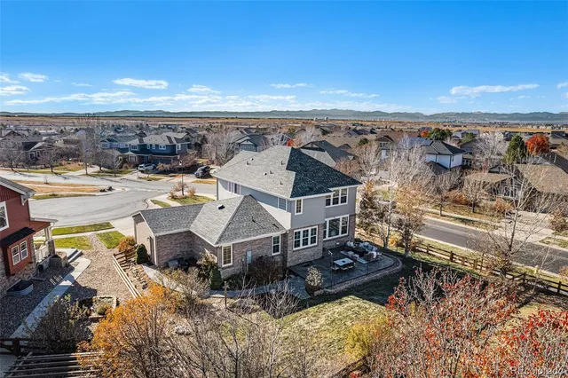 a view of a house with roof deck