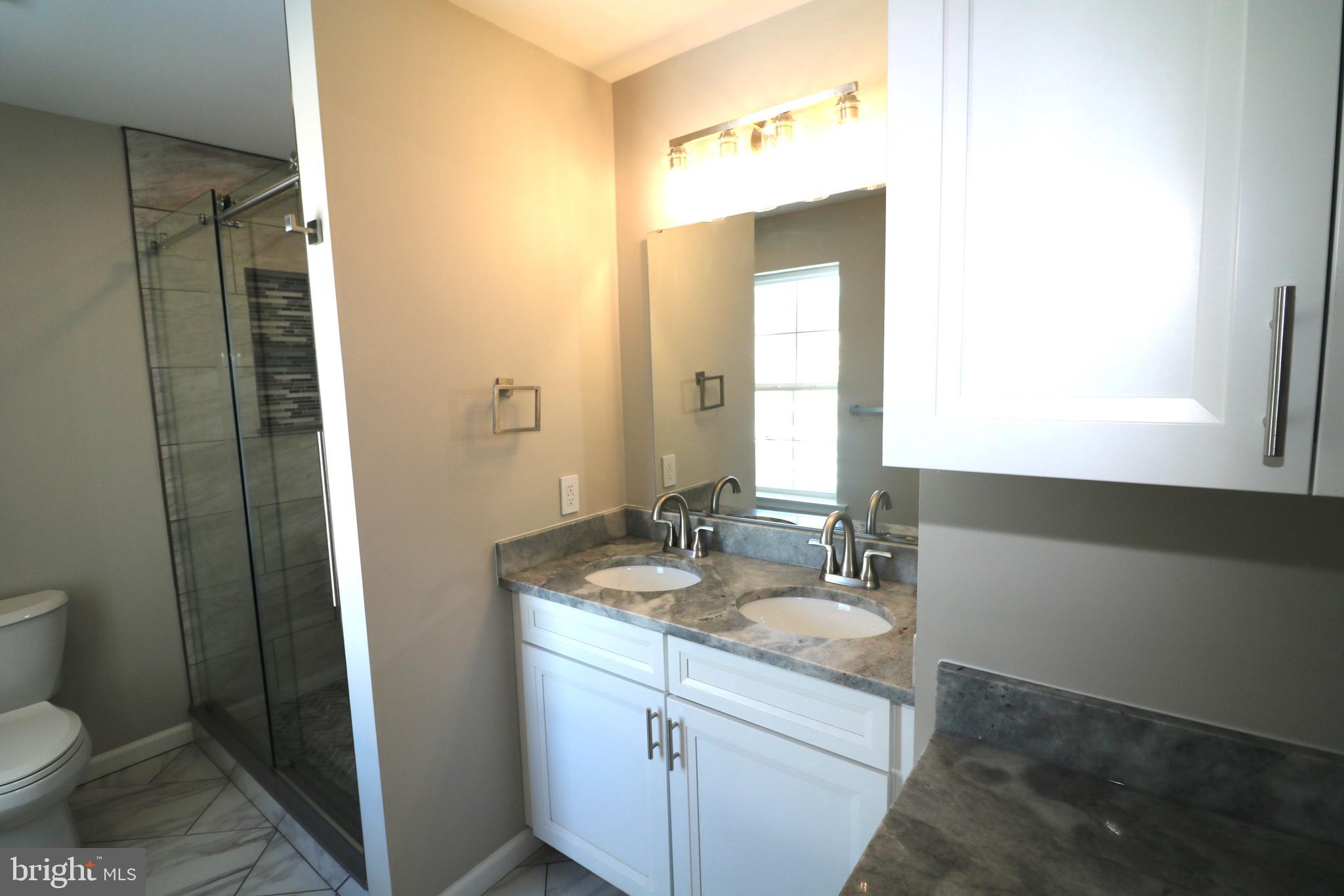 38 Rosalie's Way Temple, PA 19560 - Photo 8 of 15 a bathroom with a granite countertop sink toilet and shower