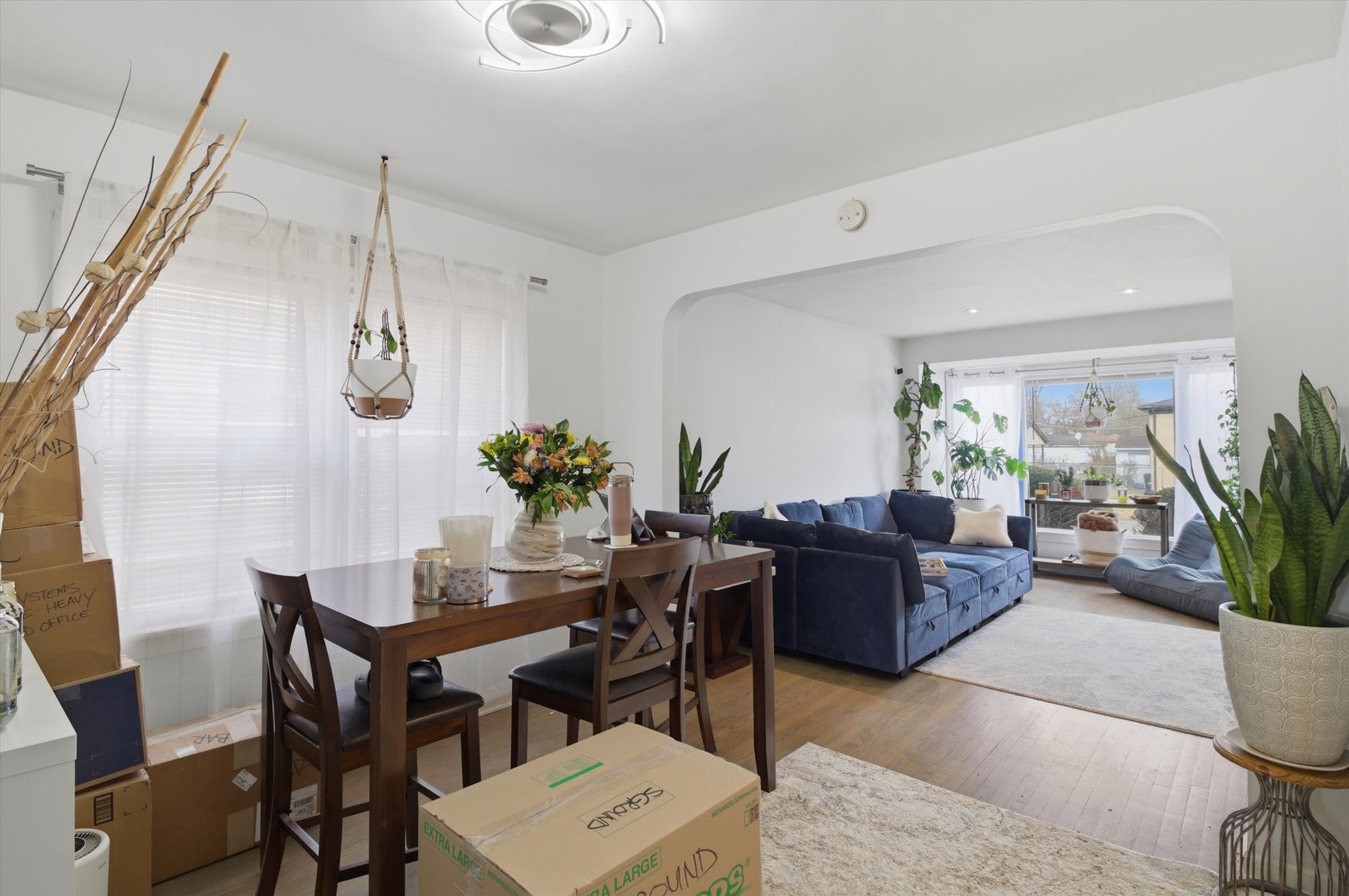 1107 West 101st Street Chicago, IL 60643 - Photo 9 of 28 a living room with furniture potted plant and a window