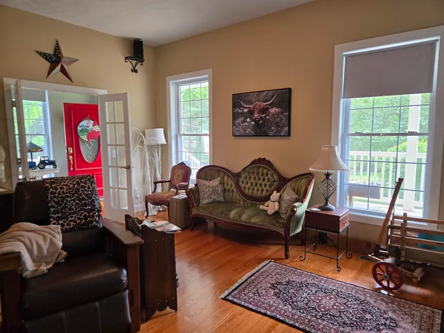 a bathroom with a bathtub and a sink