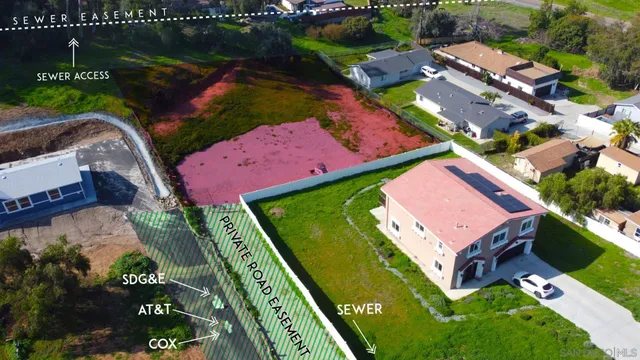 an aerial view of a tennis ground and a cars park side of the road