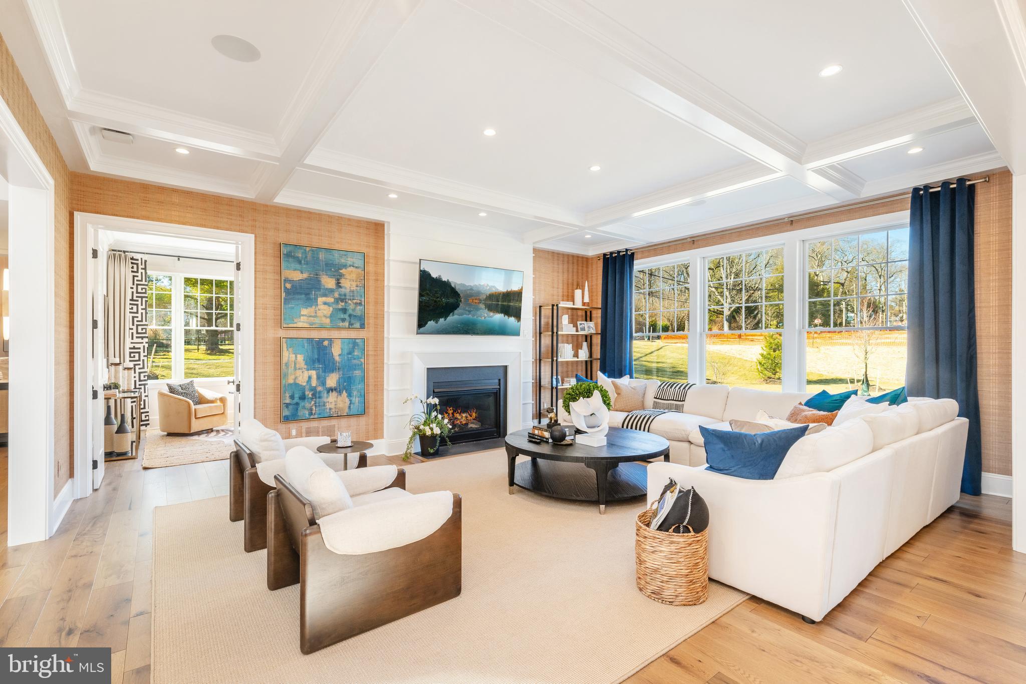 303 Walnut Avenue Wayne, PA 19087 - Photo 16 of 68 a living room with fireplace furniture and a large window