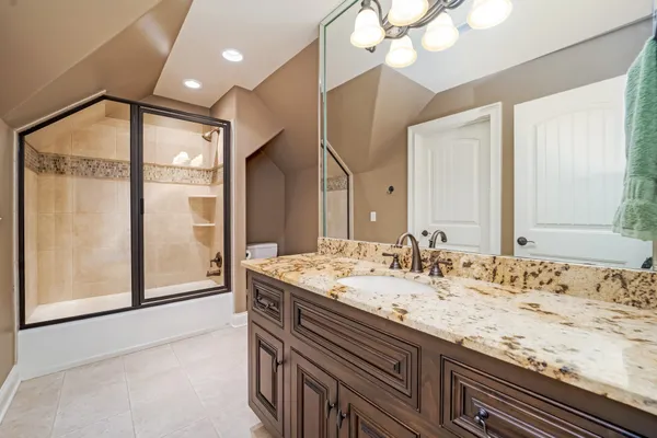 a workspace with furniture and wooden floor