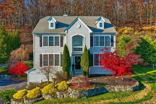 a front view of a house