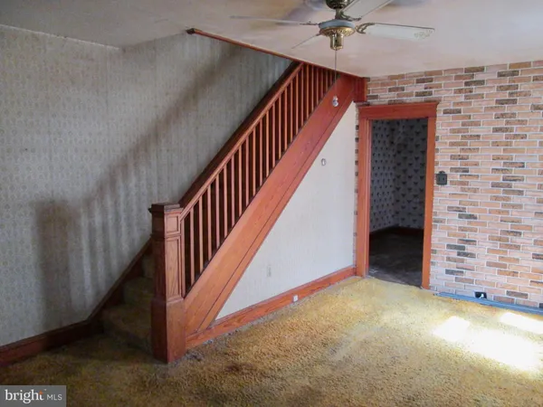 a view of an entryway with staircase