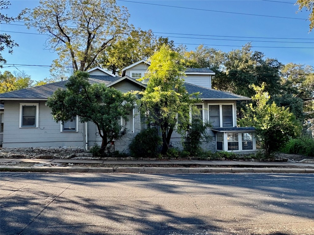 a front view of a house