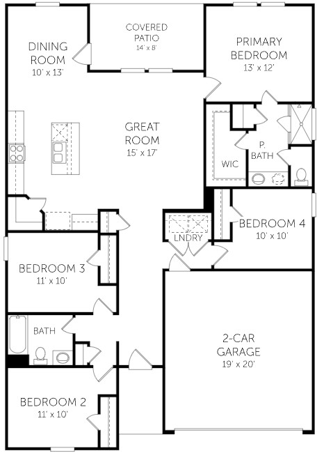 316 Sleep Hollow Jarrell, TX 76537 - Photo 8 of 8 Floorplan – Representative Photo
