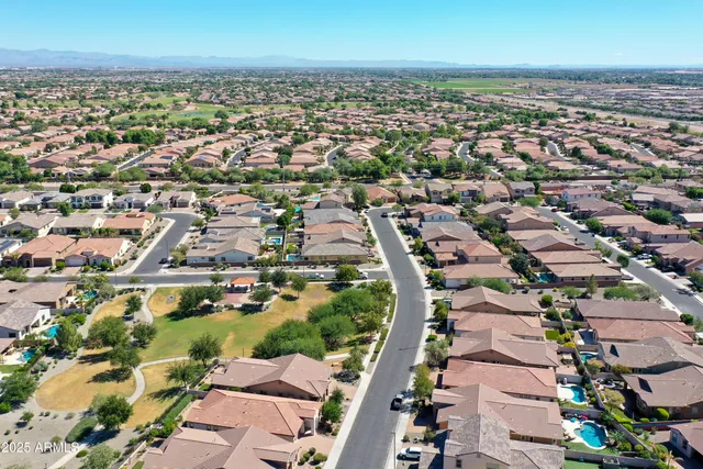 a view of a park with trees