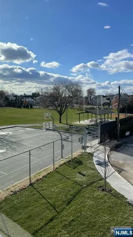 a view of a lake with a big yard