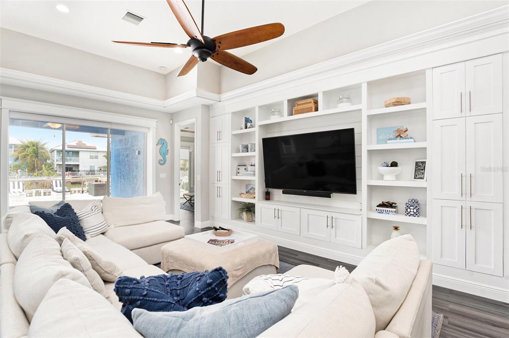 6408 Key Island Avenue Apollo Beach, FL 33572 - Photo 15 of 54 a living room with furniture and a flat screen tv