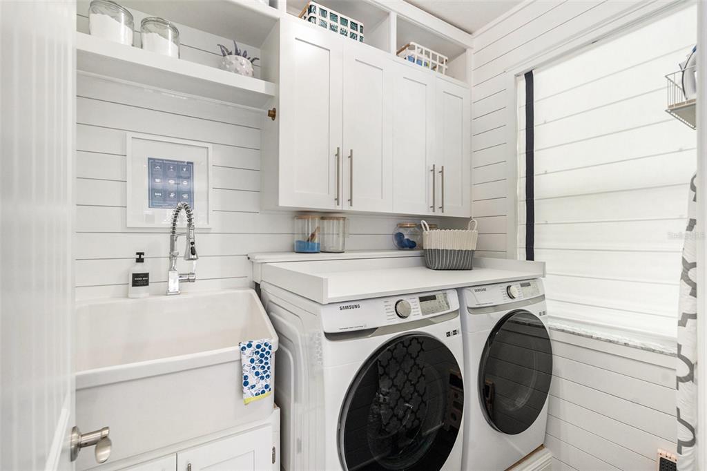 6408 Key Island Avenue Apollo Beach, FL 33572 - Photo 37 of 54 a utility room with sink dryer and washer