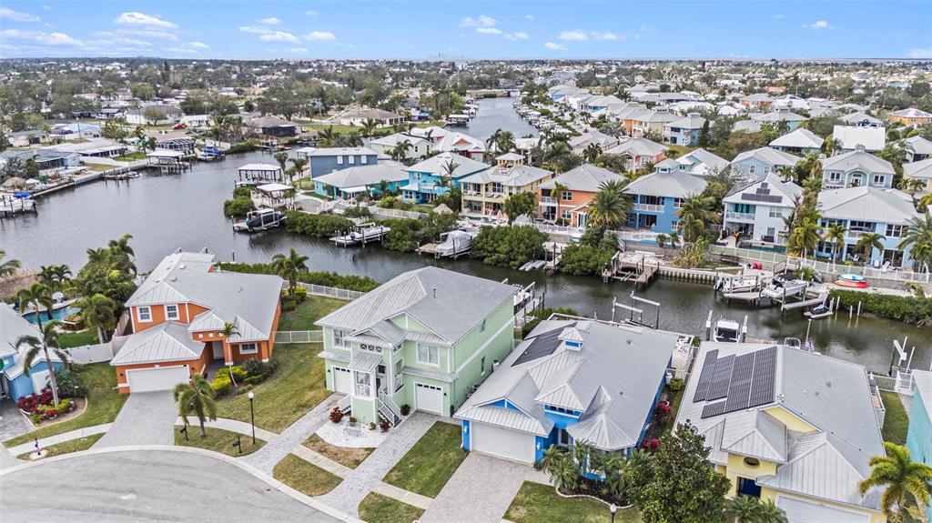 6408 Key Island Avenue Apollo Beach, FL 33572 - Photo 50 of 54 an aerial view of a house with a lake view