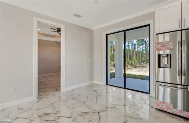 a view of an empty room