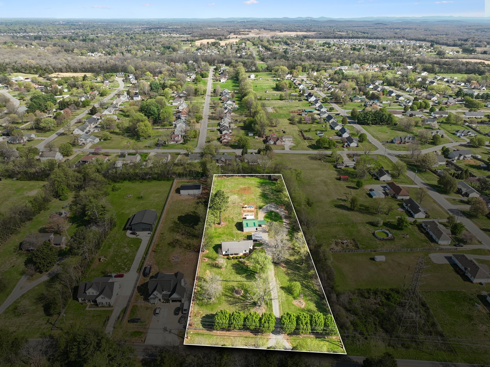 3026 Dilton Mankin Road Murfreesboro, TN 37127 - Photo 59 of 64 an aerial view of residential houses with outdoor space