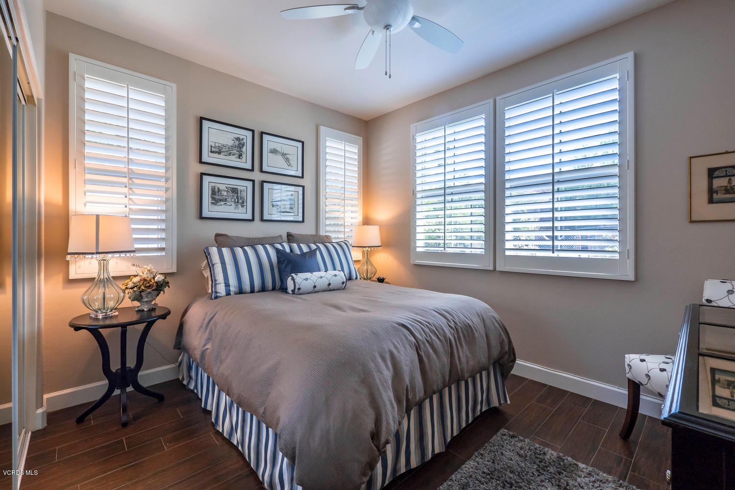 782 Running Creek Simi Valley, CA 93065 - Photo 20 of 49 a bedroom with a bed a dresser and next to a window