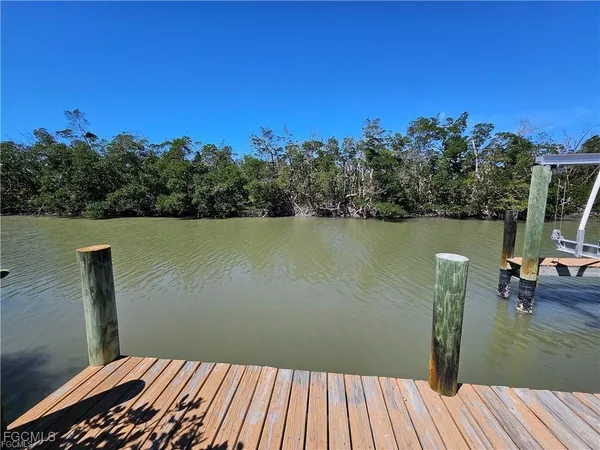 a view of a balcony with hardwood