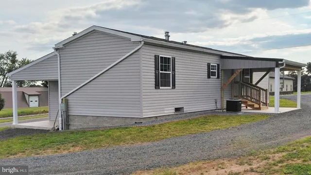 a view of a house with a patio
