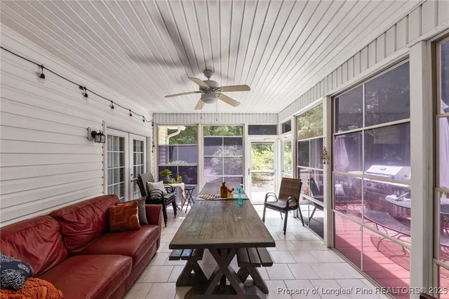 a outdoor space with furniture