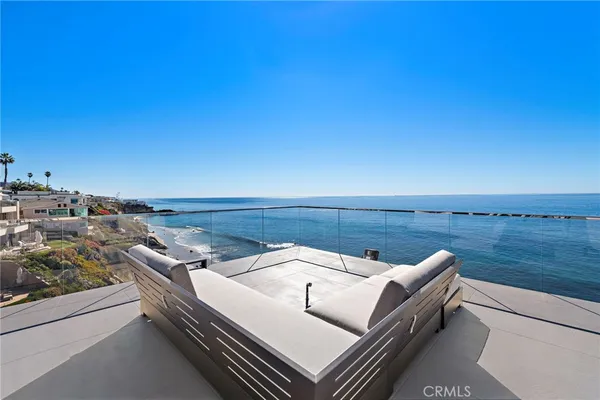 a view of a terrace with chairs