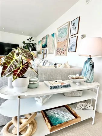 a living room with furniture and a couch