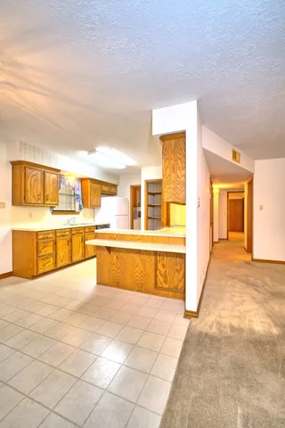 a view of a kitchen with a stove
