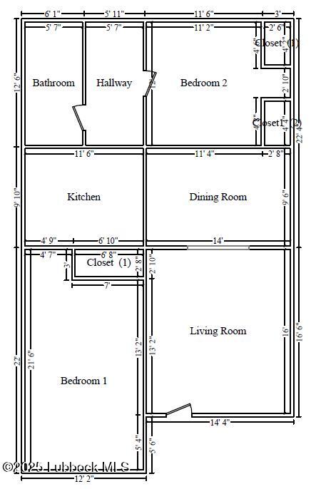 225 South 11th Street Slaton, TX 79364 - Photo 20 of 20 House-Schematic