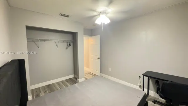 a view of a room with a workspace