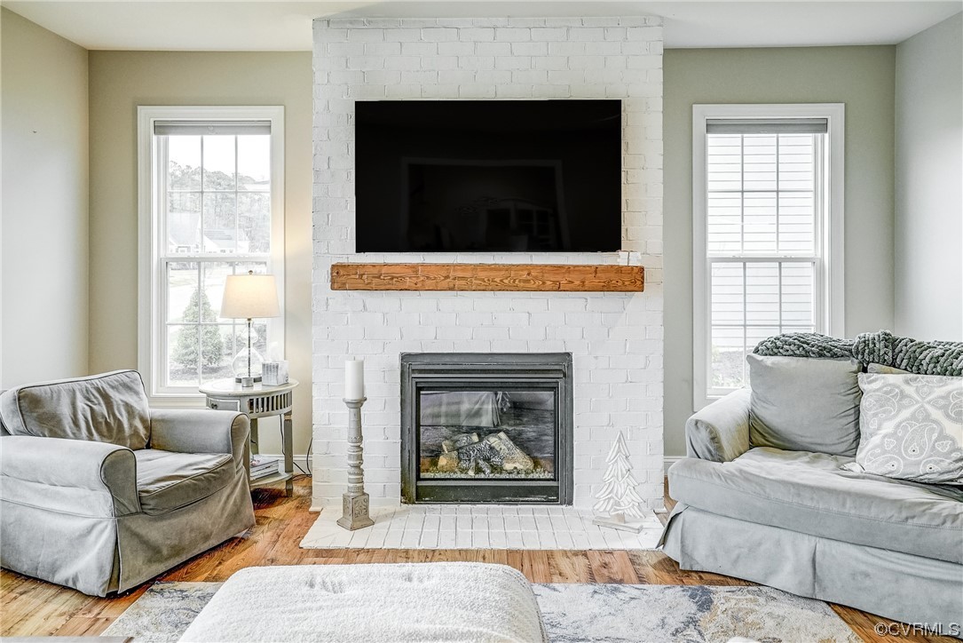 709 West Vaughan Road Ashland, VA 23005 - Photo 12 of 50 a living room with furniture and a fireplace