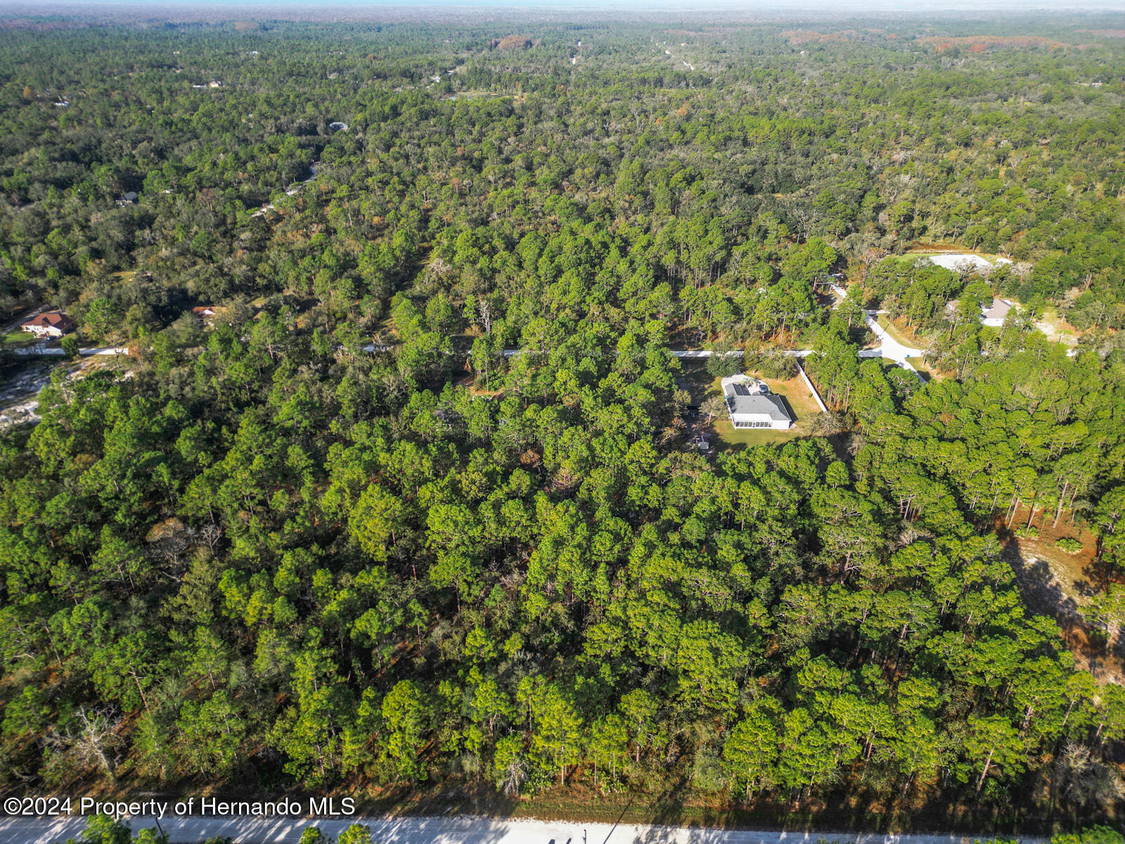 0 Macek Weeki Wachee, FL 34614 - Photo 11 of 22 an aerial view of residential houses with outdoor space and trees