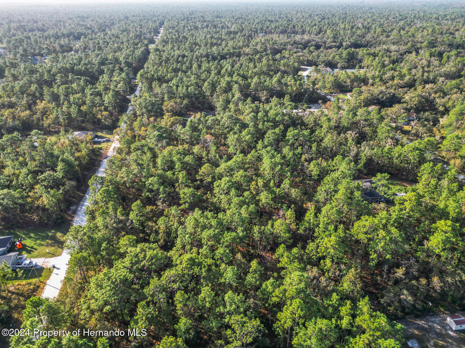 0 Macek Weeki Wachee, FL 34614 - Photo 9 of 22 an aerial view of residential houses with outdoor space and trees