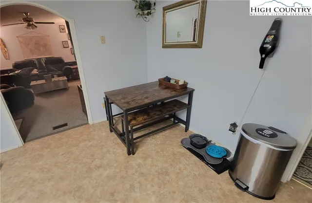 a room with storage and utility