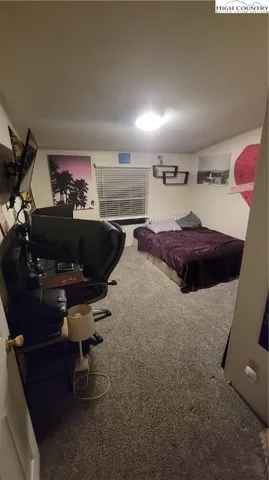 a workspace with furniture and window