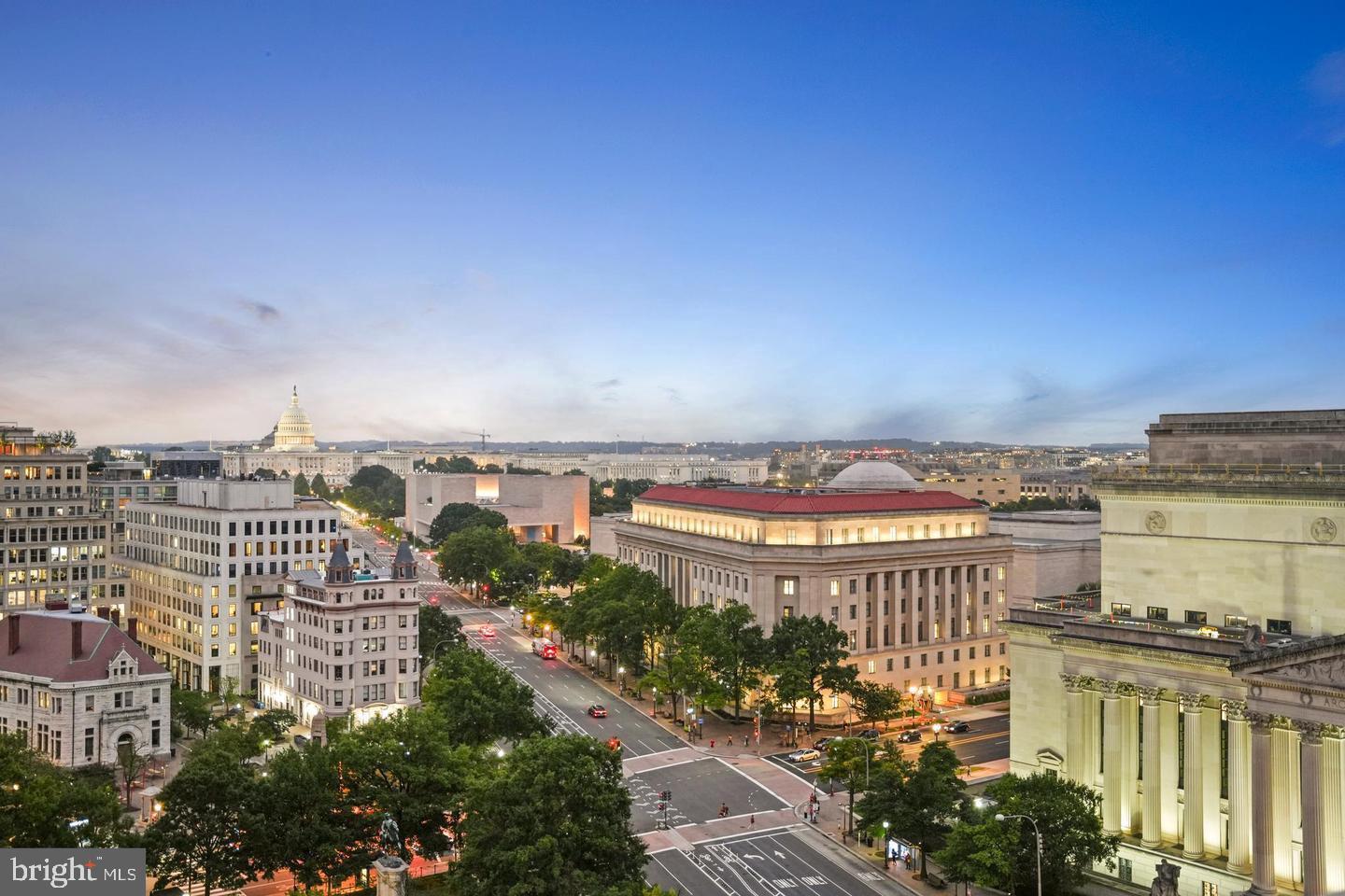 801 Pennsylvania Avenue Northwest, Unit PH06 Washington, DC 20004 - Photo 36 of 38 a view of a city with tall buildings