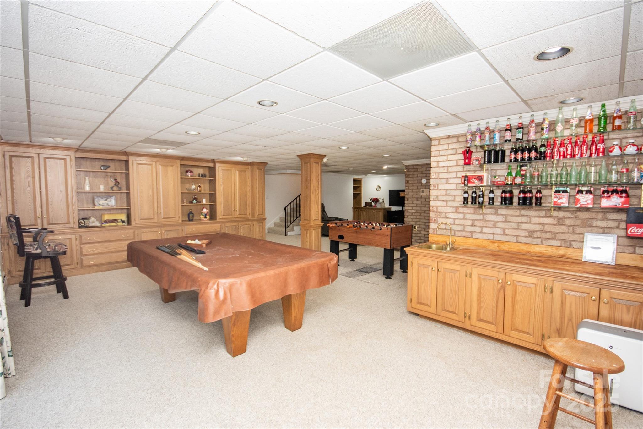 322 Valley Stream Road Statesville, NC 28677 - Photo 39 of 45 a room with pool table and windows