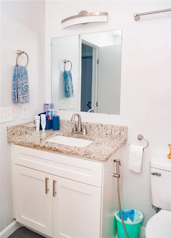 a view of empty room with windows