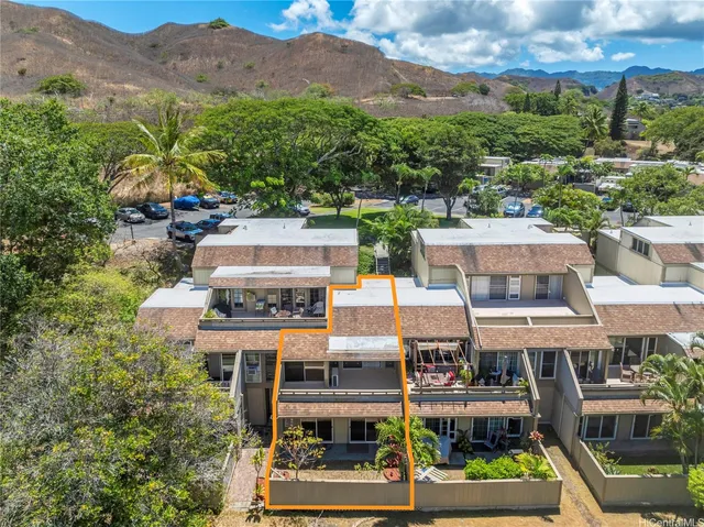 a view of a lake with a mountain